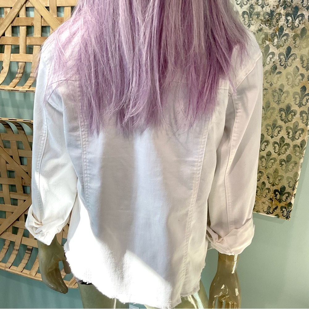 Angels White Denim Jacket - Picture 5 of 10